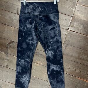 Lululemon Athletica Black/Gray Diamond Dye Align 25” Leggings. Size 10. NWT